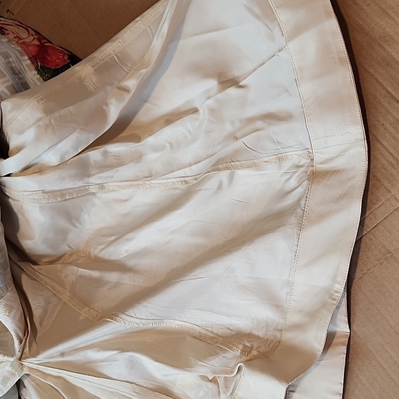 Nicole Miller gold/floral metallic shimmery strapless dress-0 - Picture 7 of 10